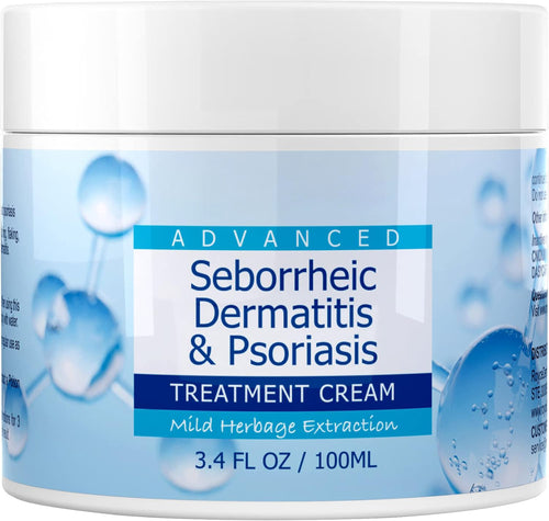 Psoriasis Cream, Seborrheic Dermatitis Cream, Anti-Itch Cream, Scalp Treatment for Psoriasis, Dry Itchy Scalp Treatment, Dandruff Treatment, Soothing Relief