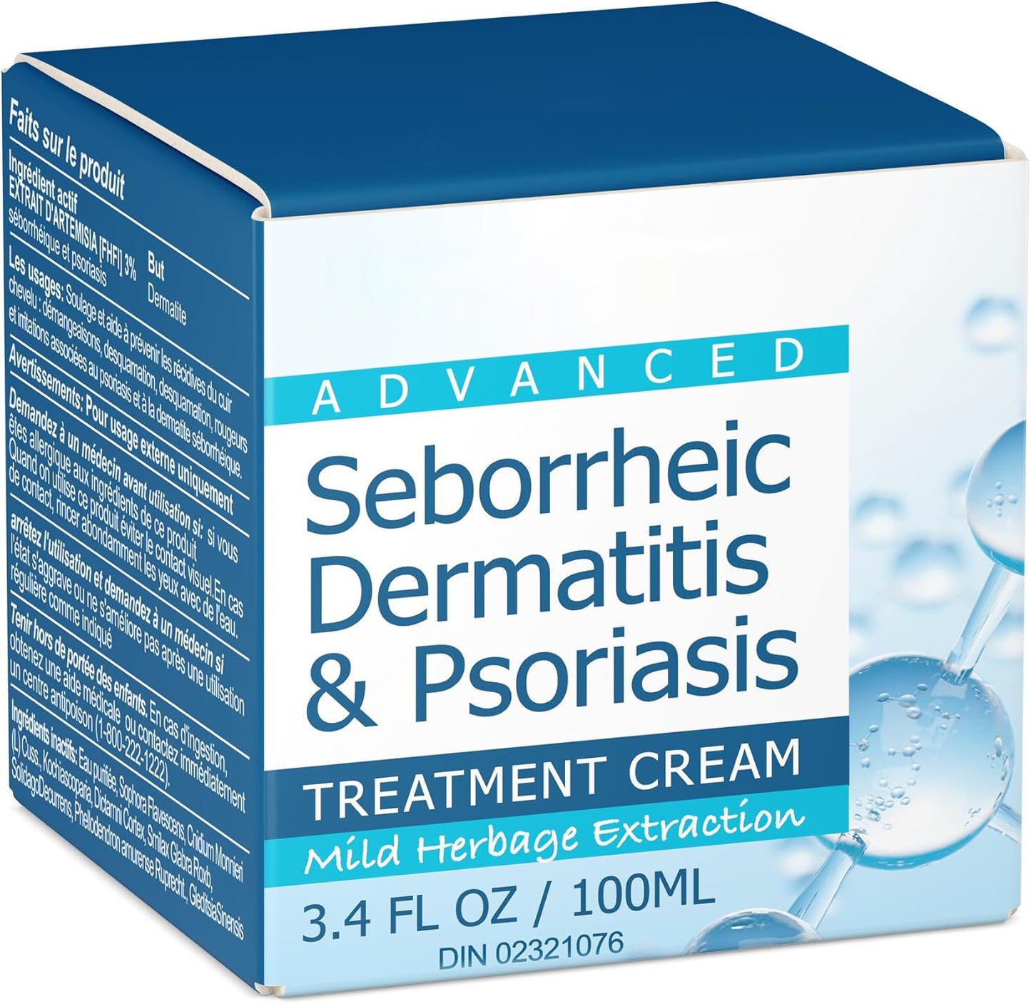 Psoriasis Cream, Seborrheic Dermatitis Cream, Anti-Itch Cream, Scalp Treatment for Psoriasis, Dry Itchy Scalp Treatment, Dandruff Treatment, Soothing Relief